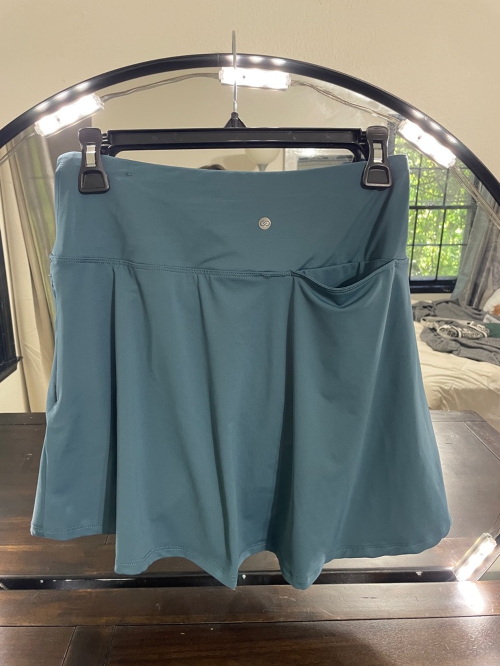 Calia by Carrie Underwood teal Blue Skort ft Side Pocket new small